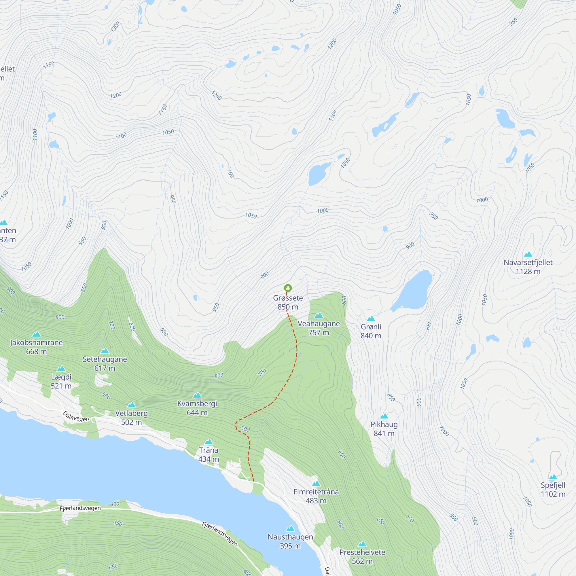 Grøssete map