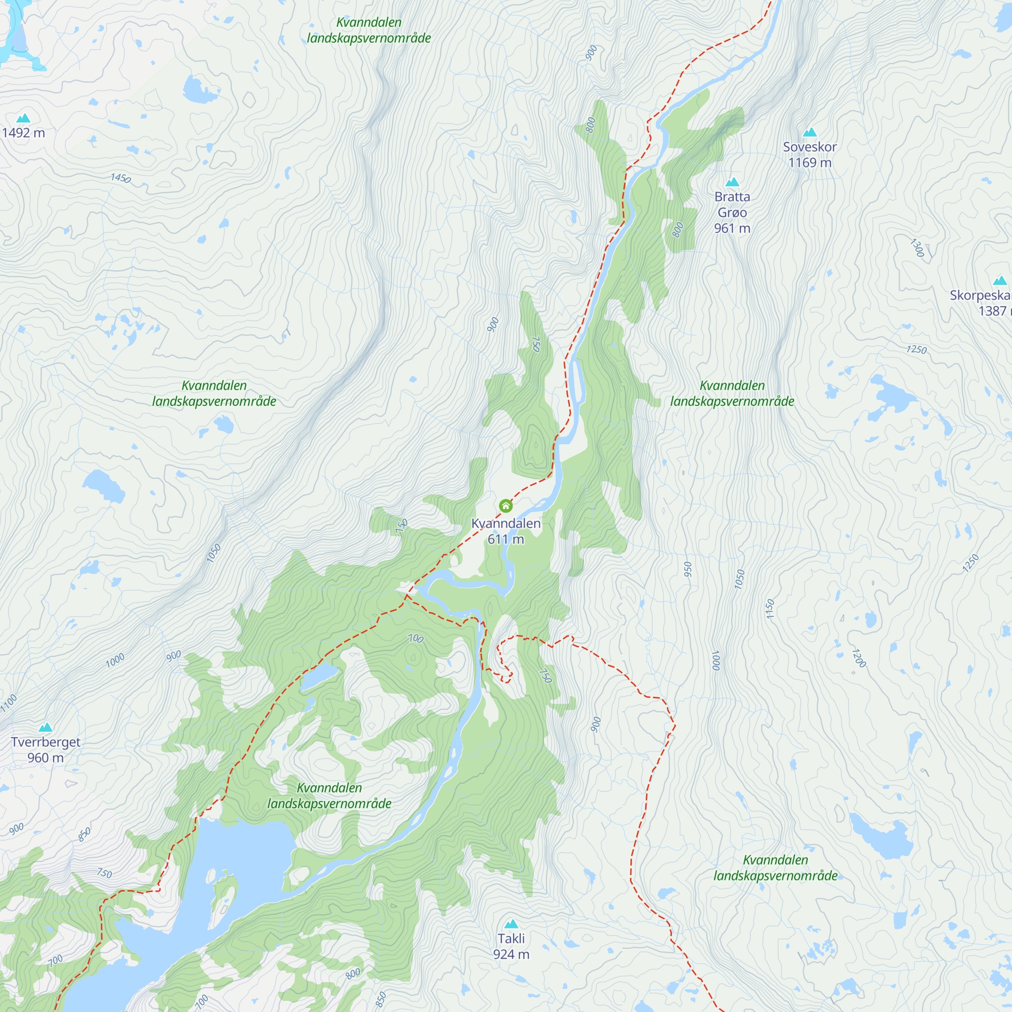 Kvanndalen map