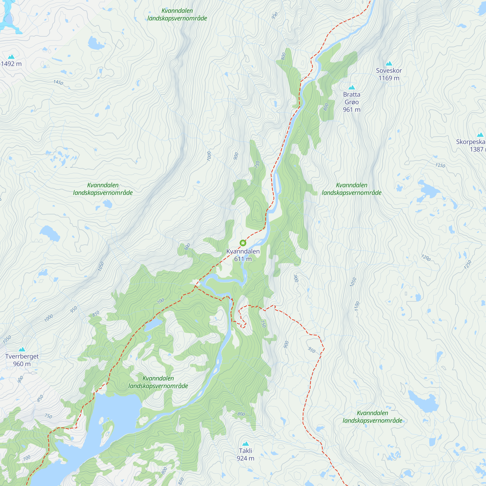 Kvanndalen map