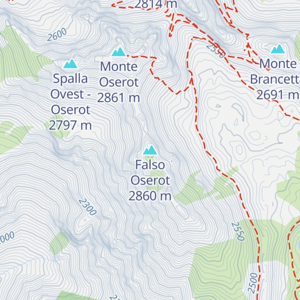 Map of Falso Oserot