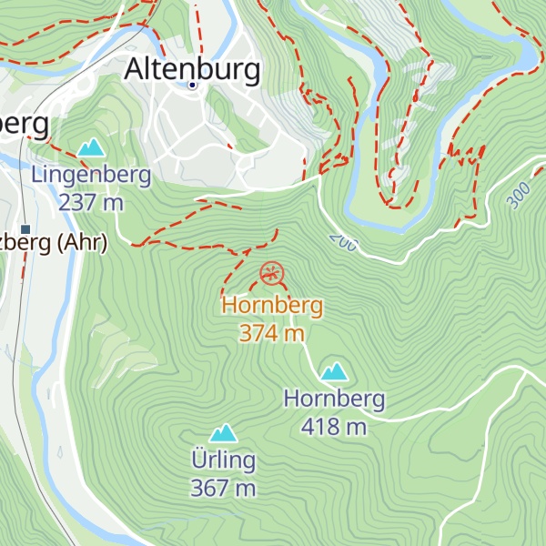 Map of Hornhütte