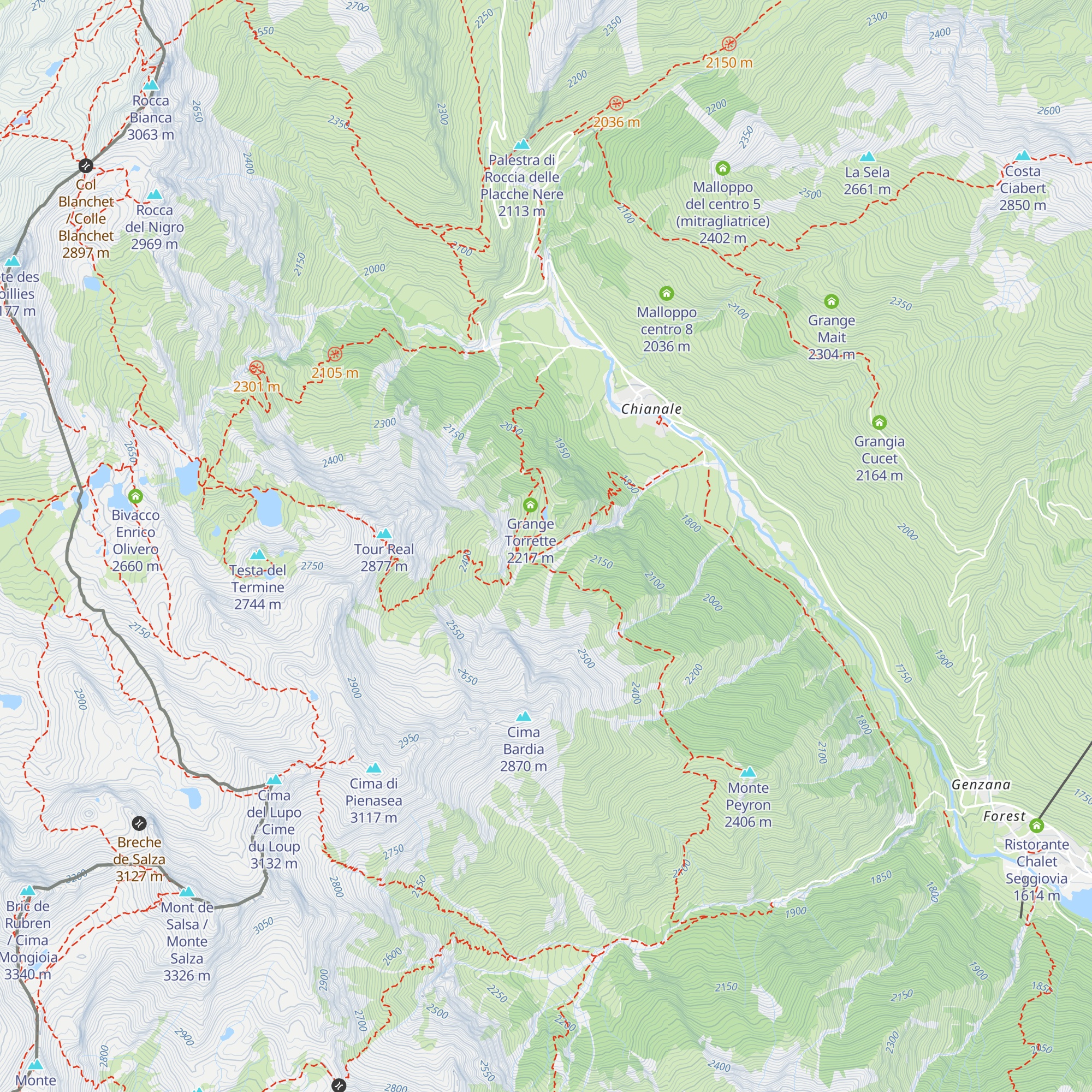 Grange Martinet map