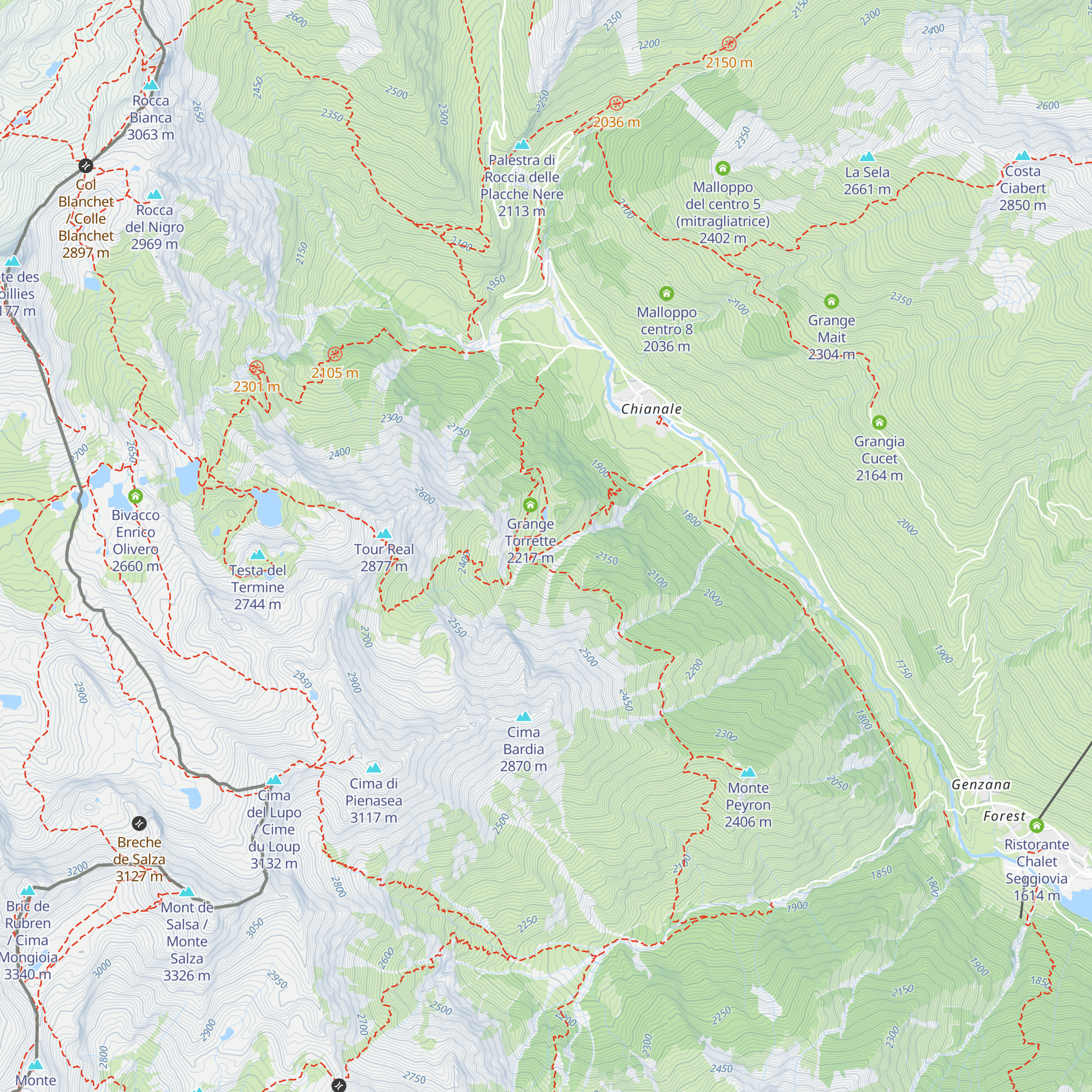 Grange Martinet map
