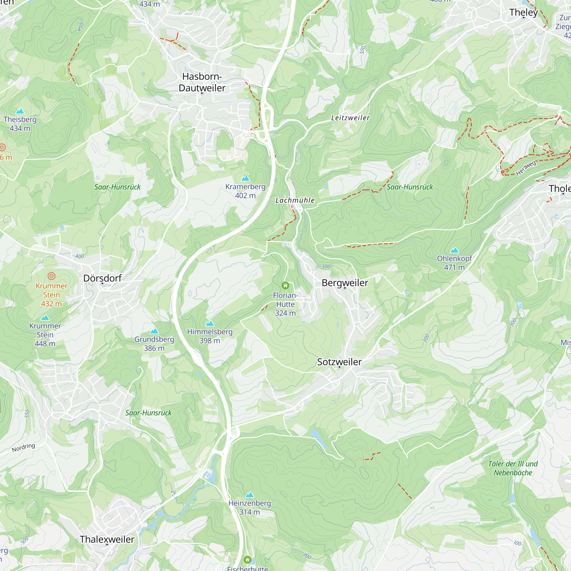 Florian-Hütte map