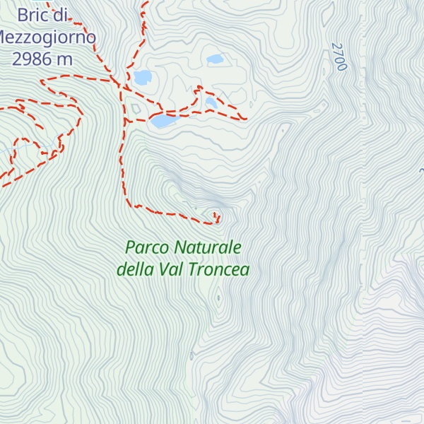 Map of Bric Ghinivert