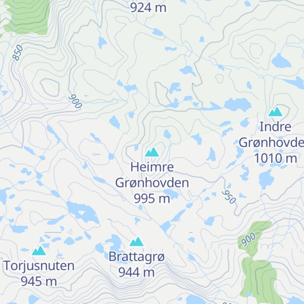 Map of Heimre Grønhovden