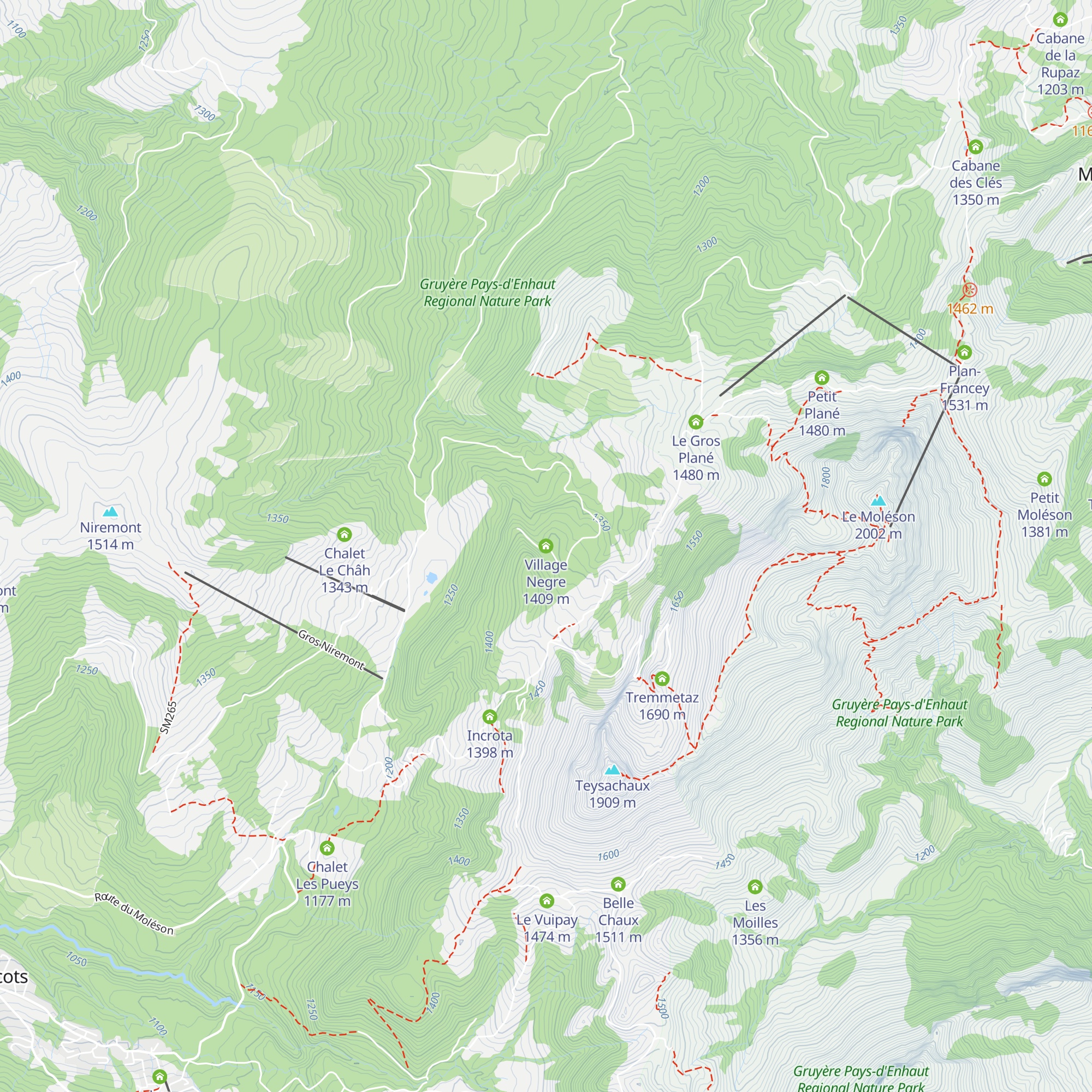 Village Negre map