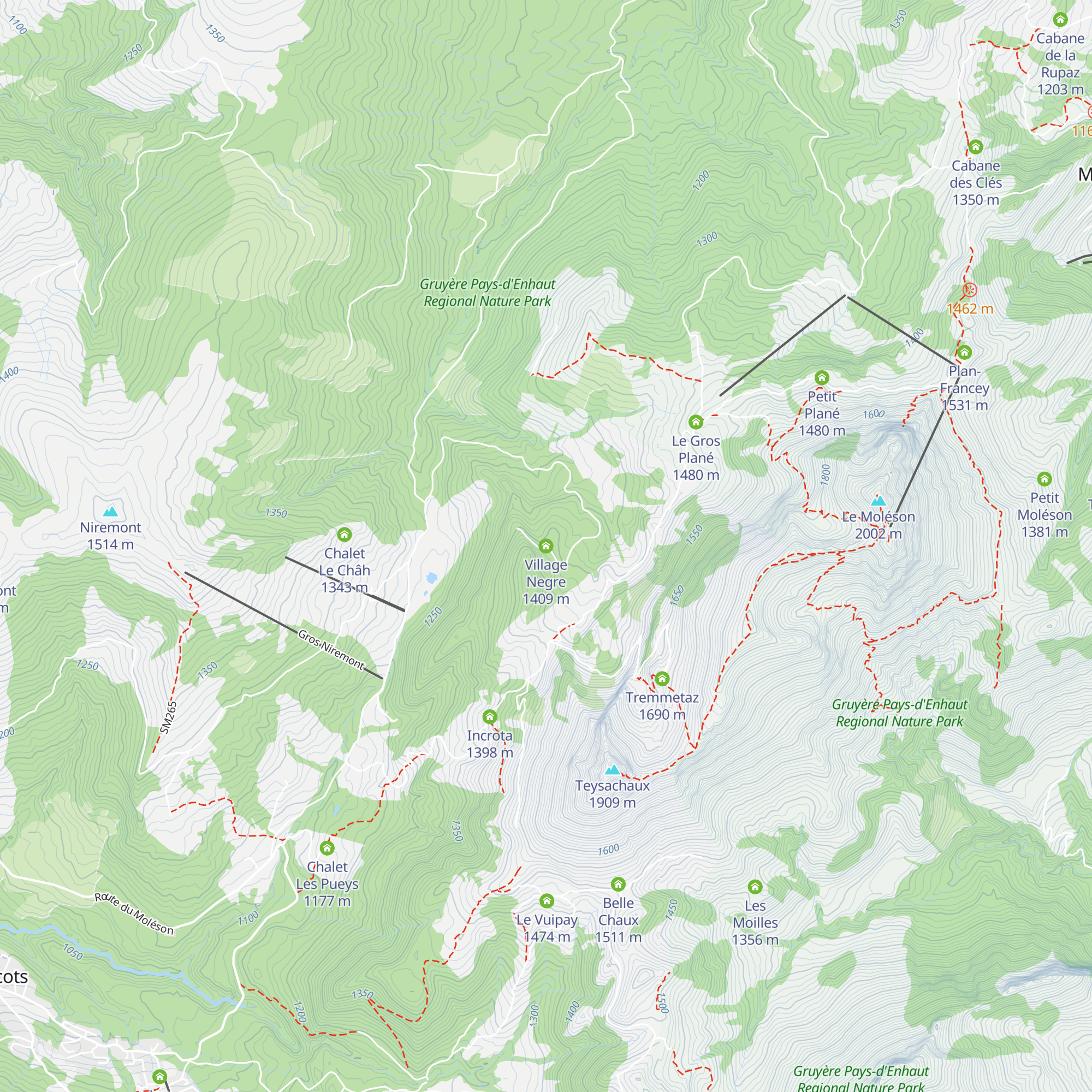 Village Negre map