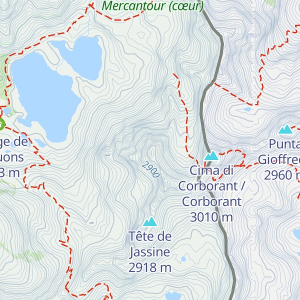 Map of Tête des Chalanchas