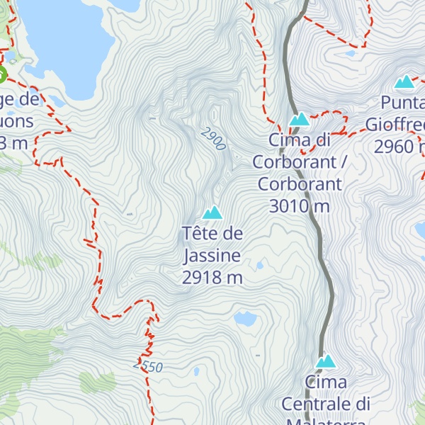 Map of Tête de Jassine