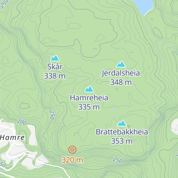 Map of Hamreheia