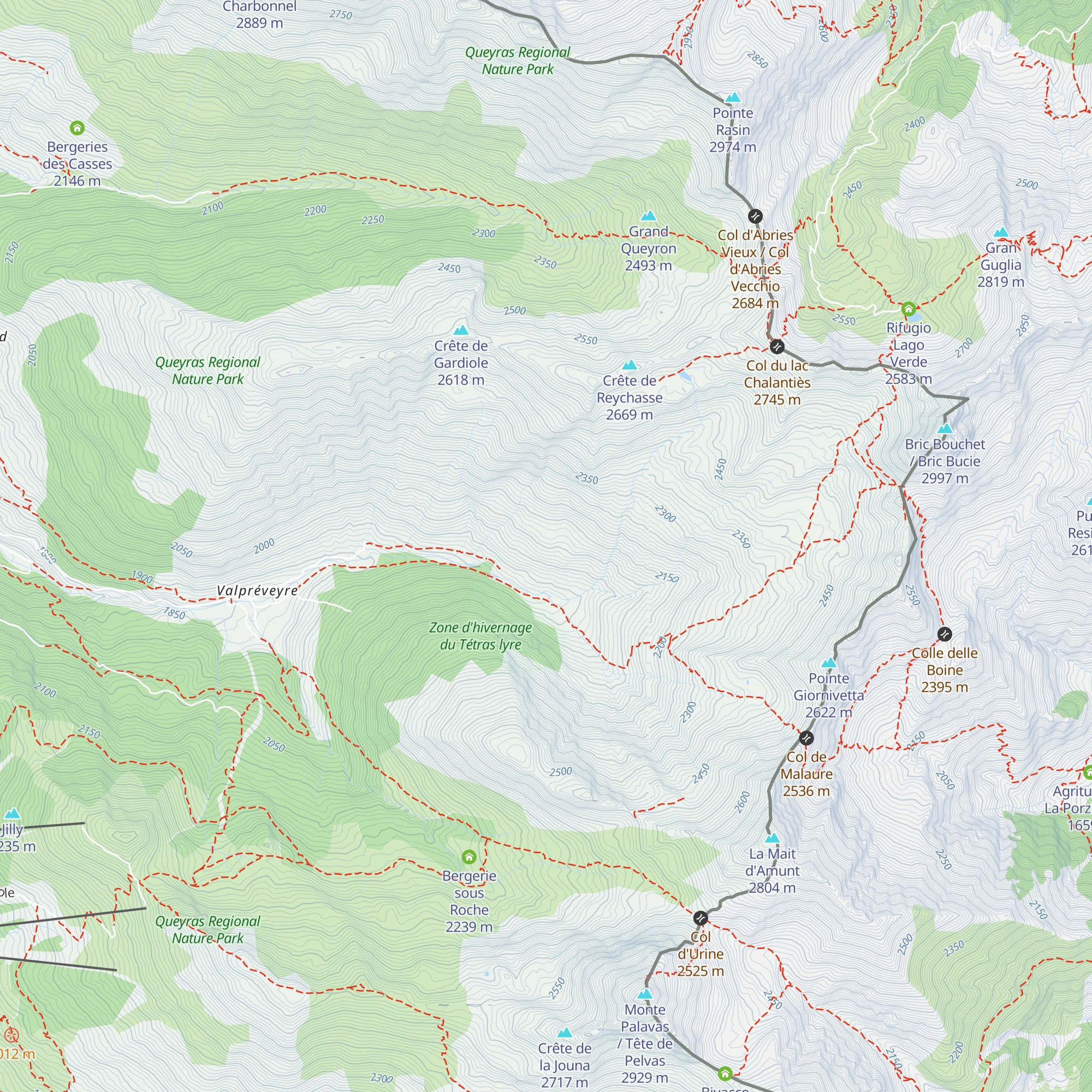 Cabane Pastorale des Beysses map