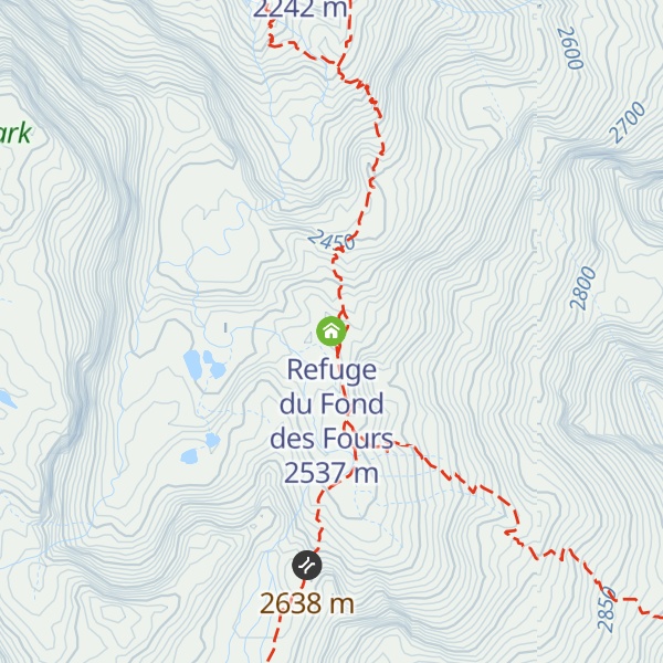 Map of Refuge du Fond des Fours