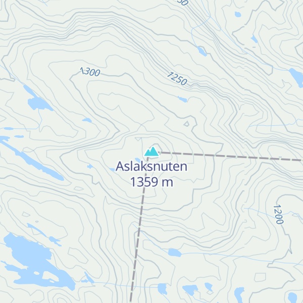 Map of Aslaksnuten