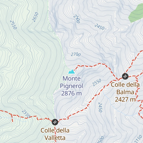 Map of Monte Pignerol