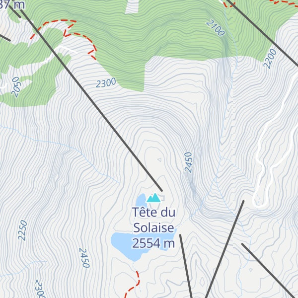 Map of Le Refuge de Solaise