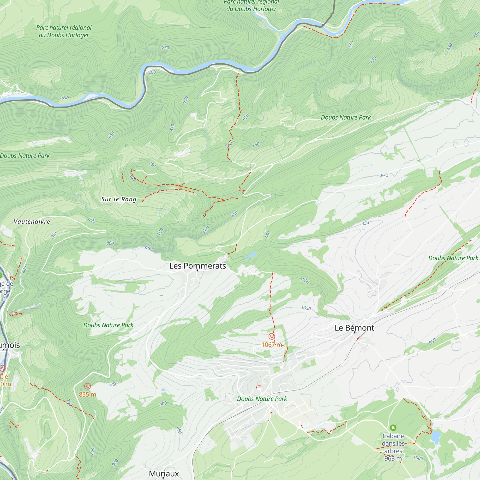 Cabane du Pontat map