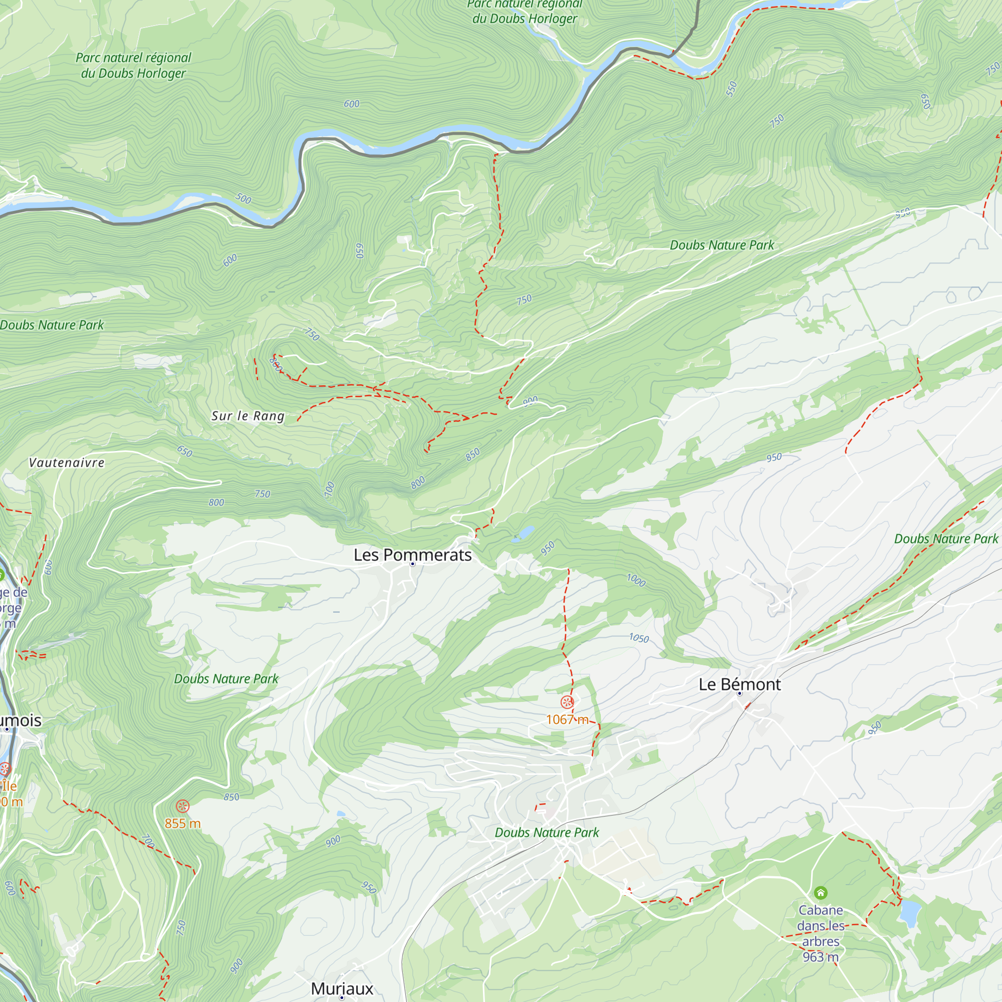 Cabane du Pontat map