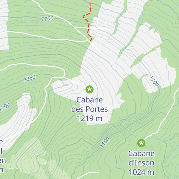 Map of Cabane des Portes