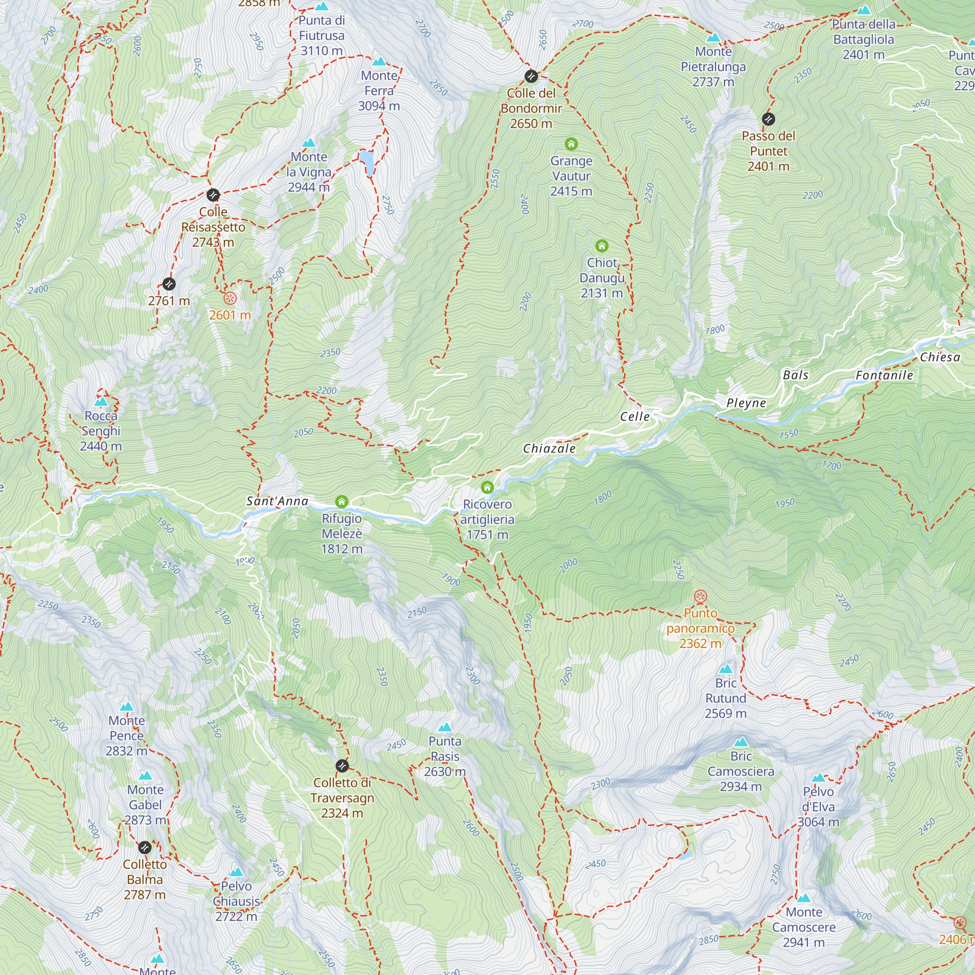 Ricovero artiglieria map