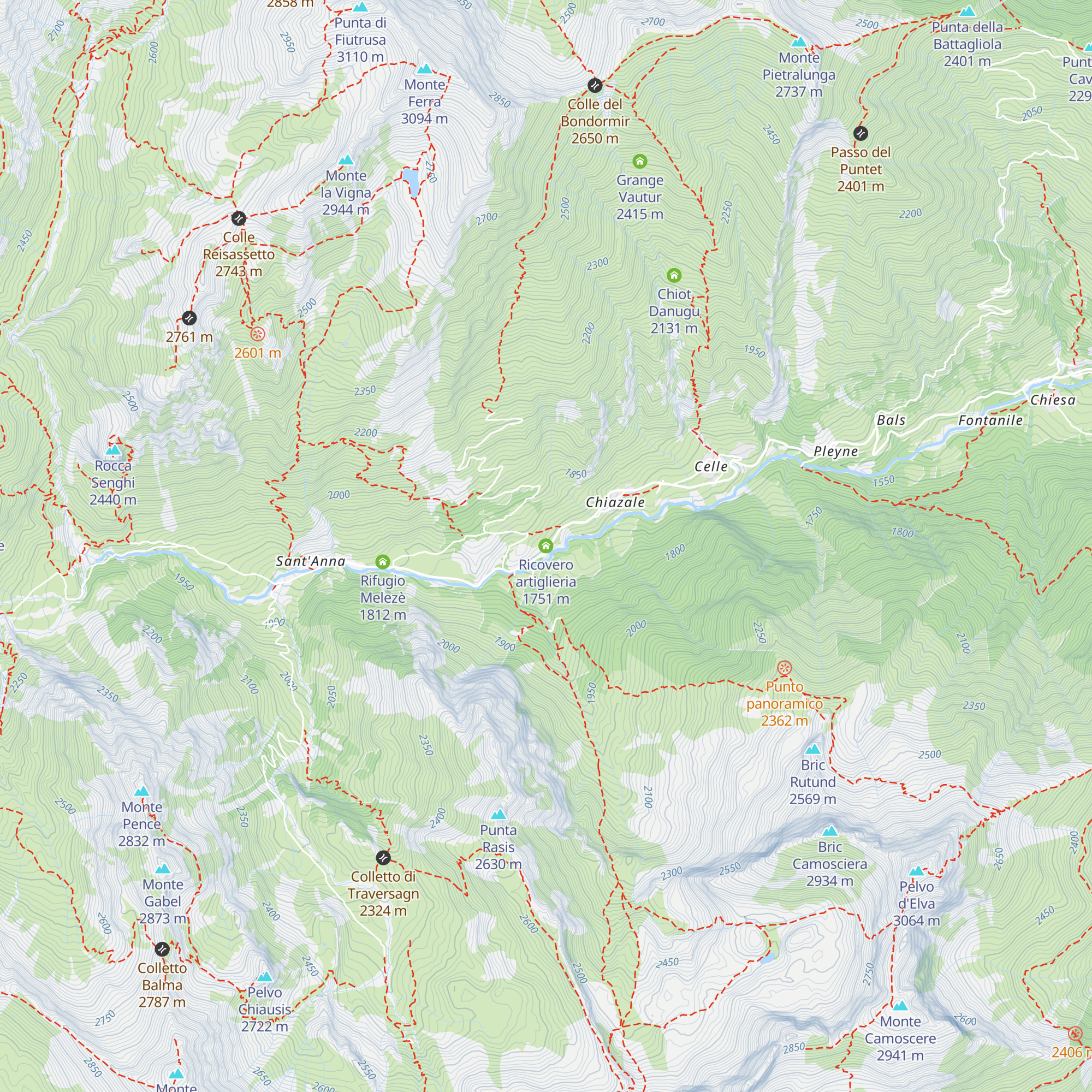 Ricovero artiglieria map