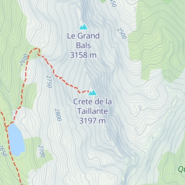 Map of Crete de la Taillante