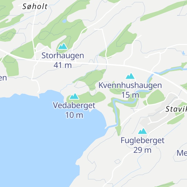 Map of Kvennaberget