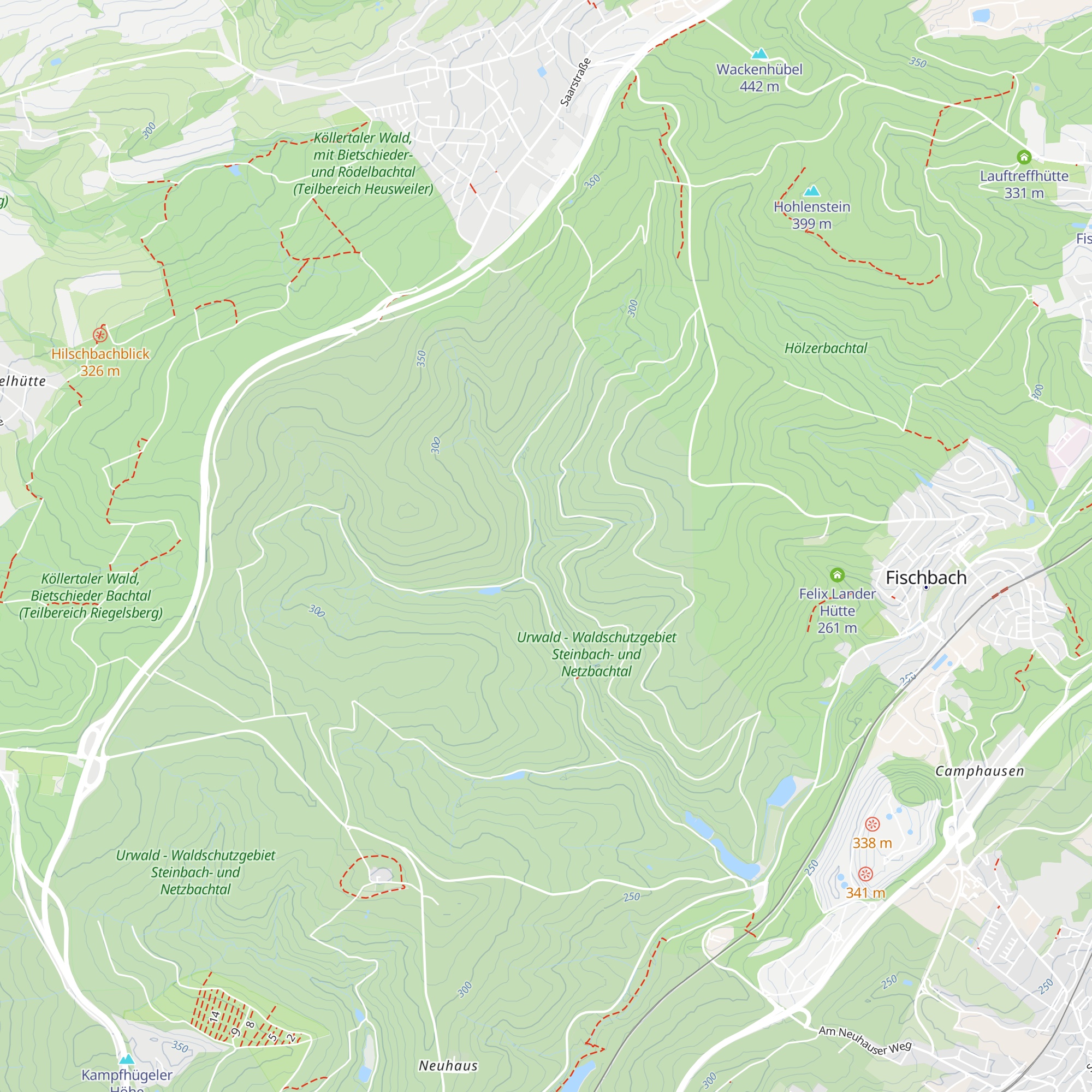 Netzbachhütte map