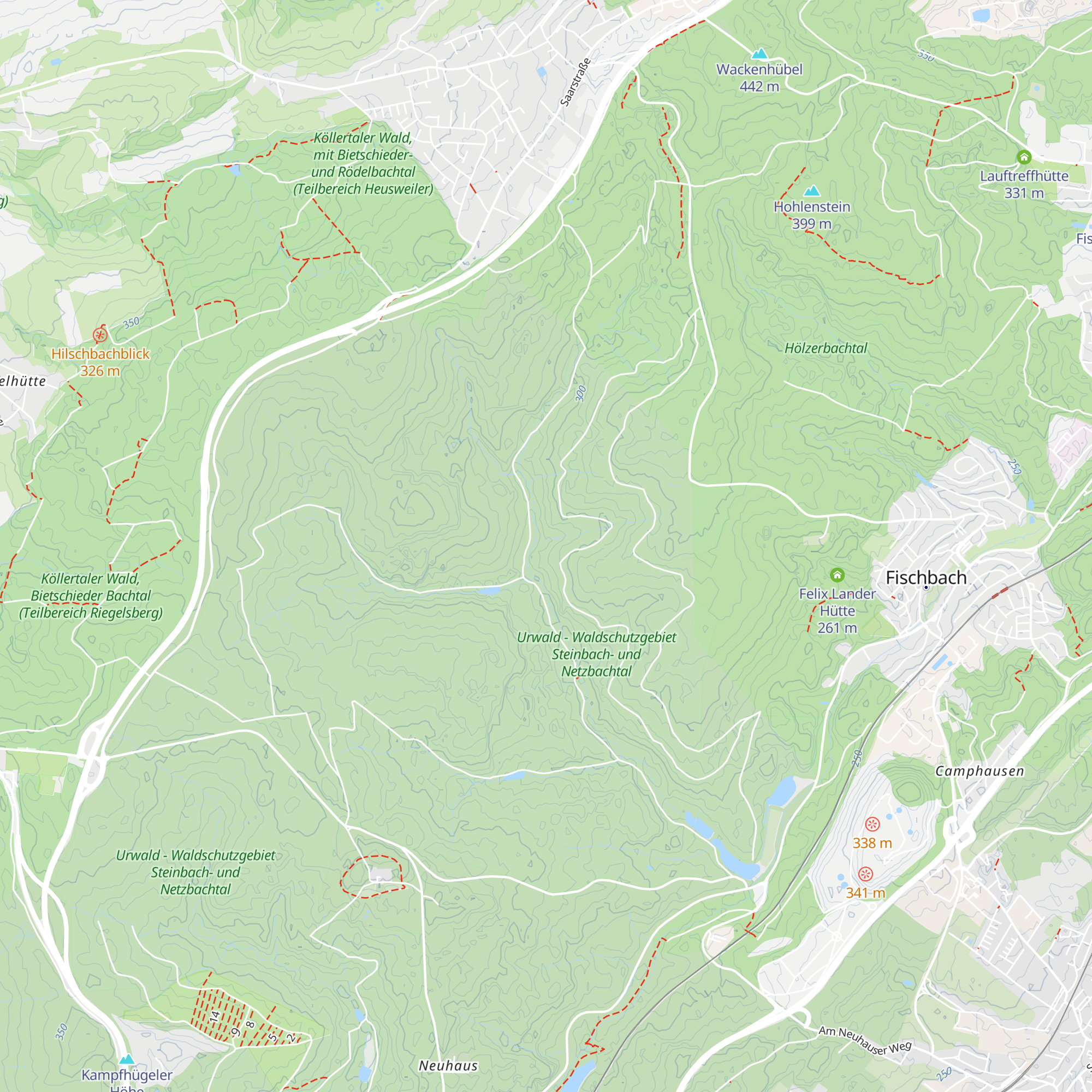 Netzbachhütte map