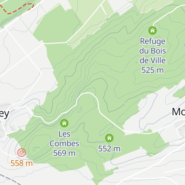Map of Refuge Neuf