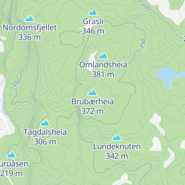 Map of Brubærheia