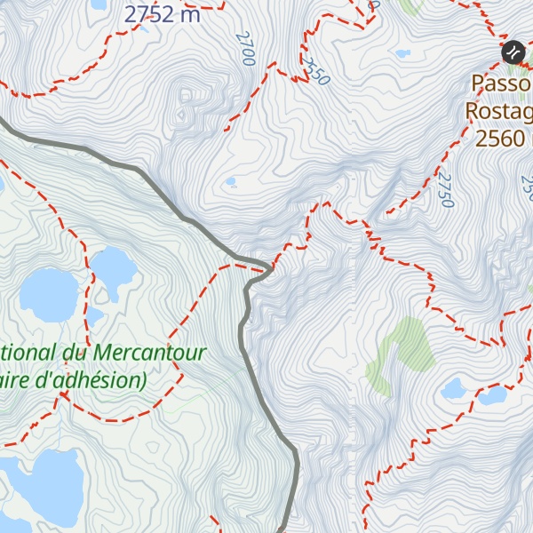 Map of Becco Alto d'Ischiator / Grand Cimon de Rabuons