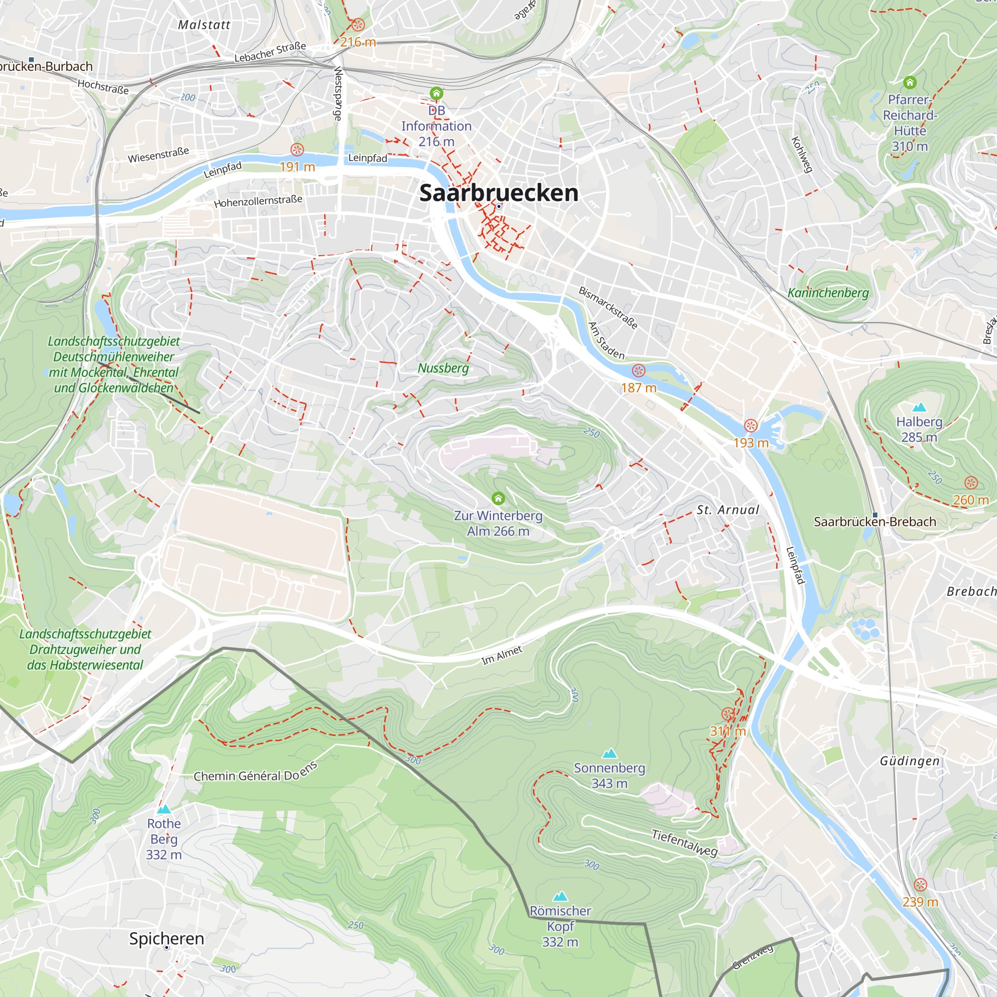 Zur Winterberg Alm map