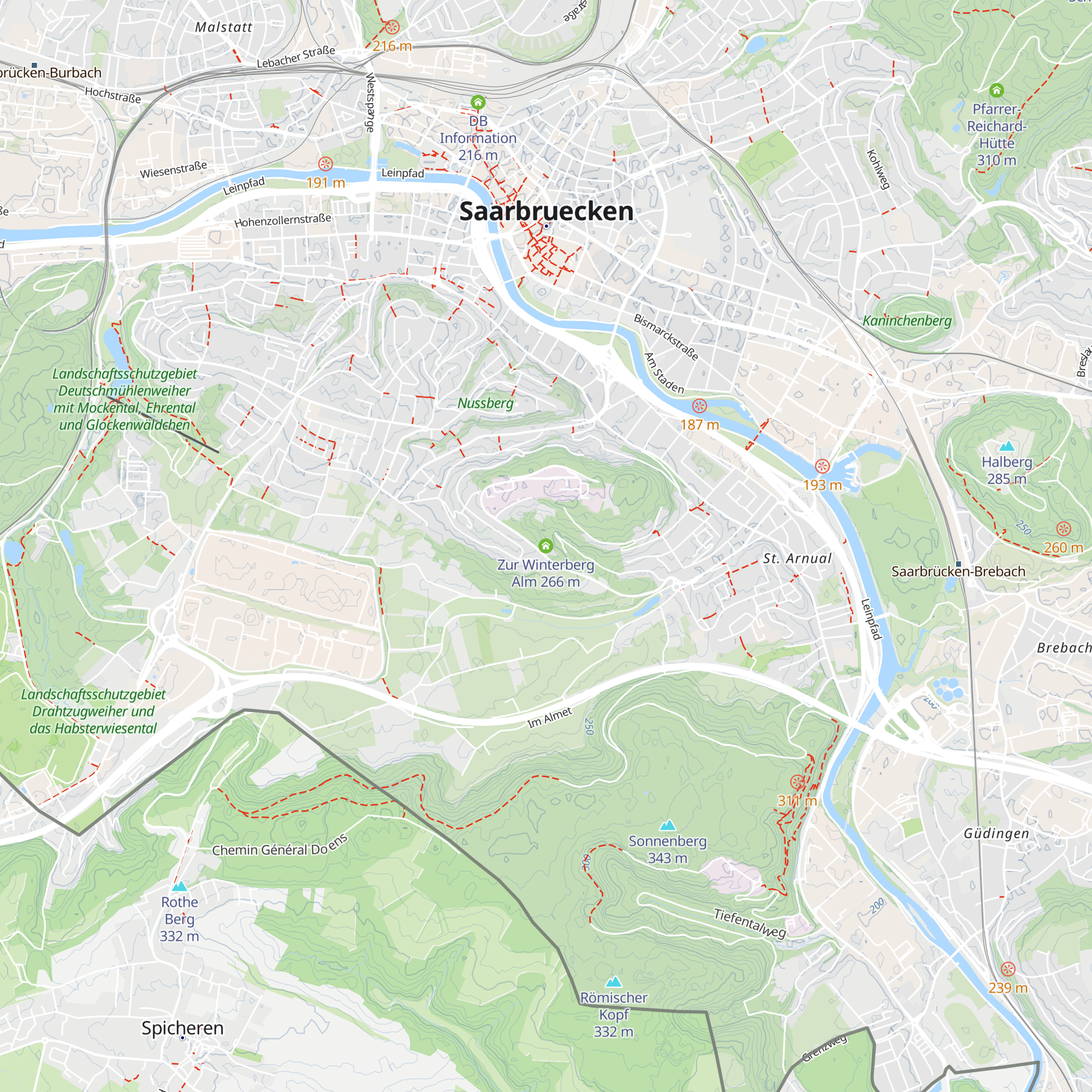 Zur Winterberg Alm map