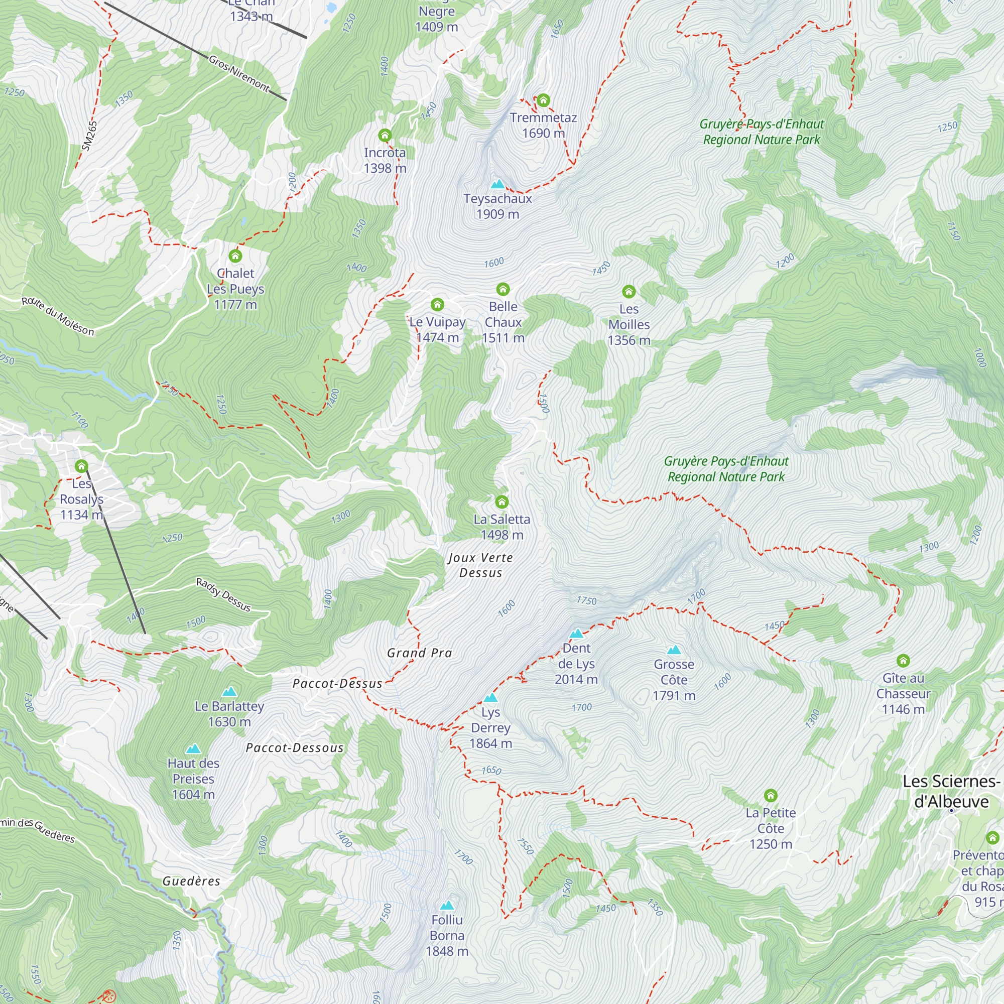 La Saletta map