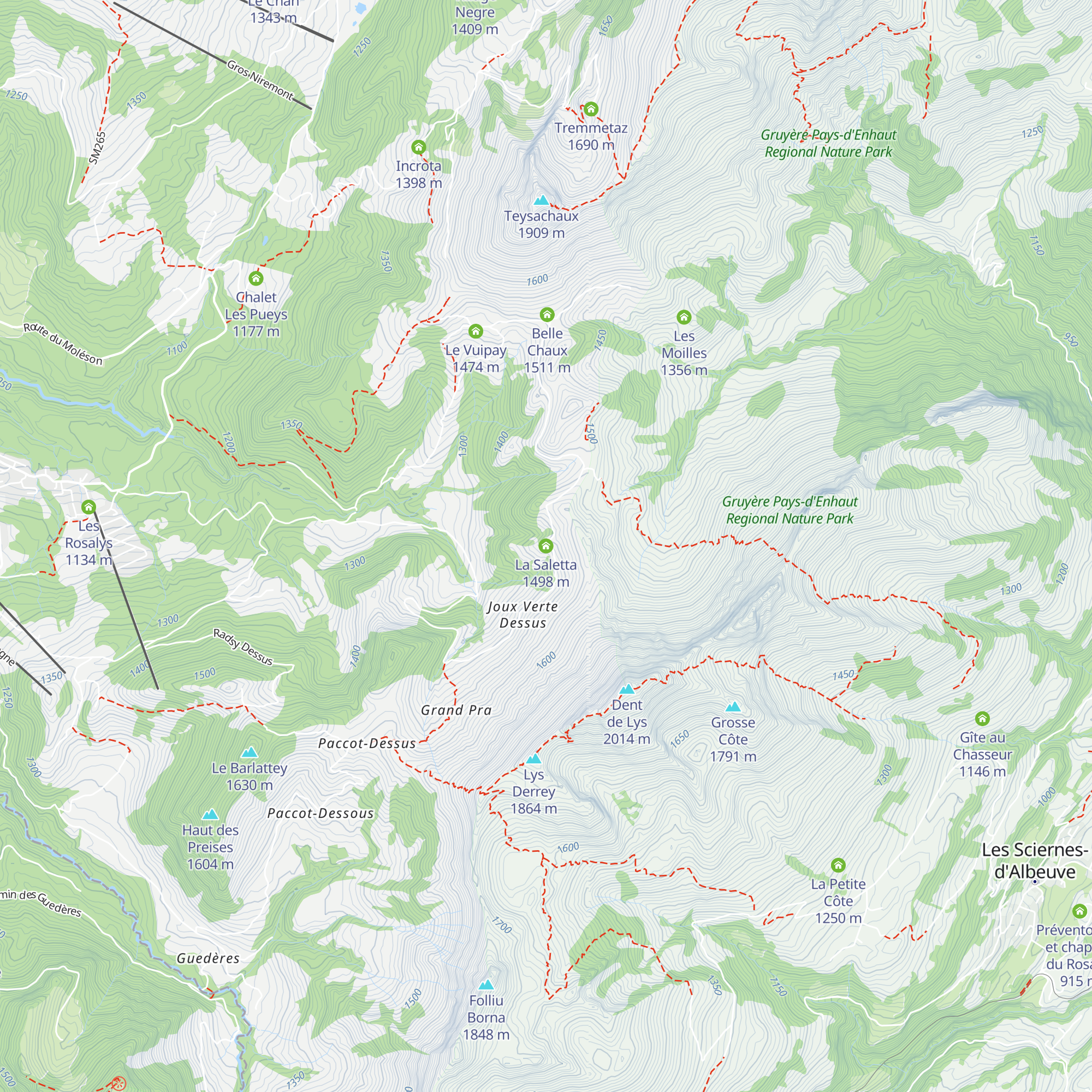 La Saletta map
