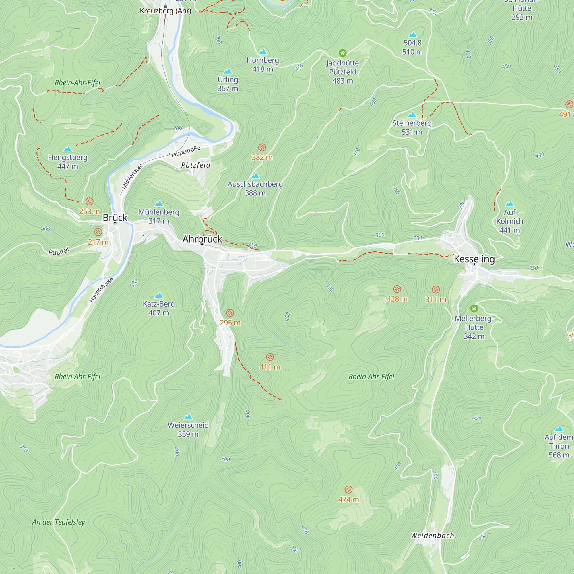 Denner Hütte map