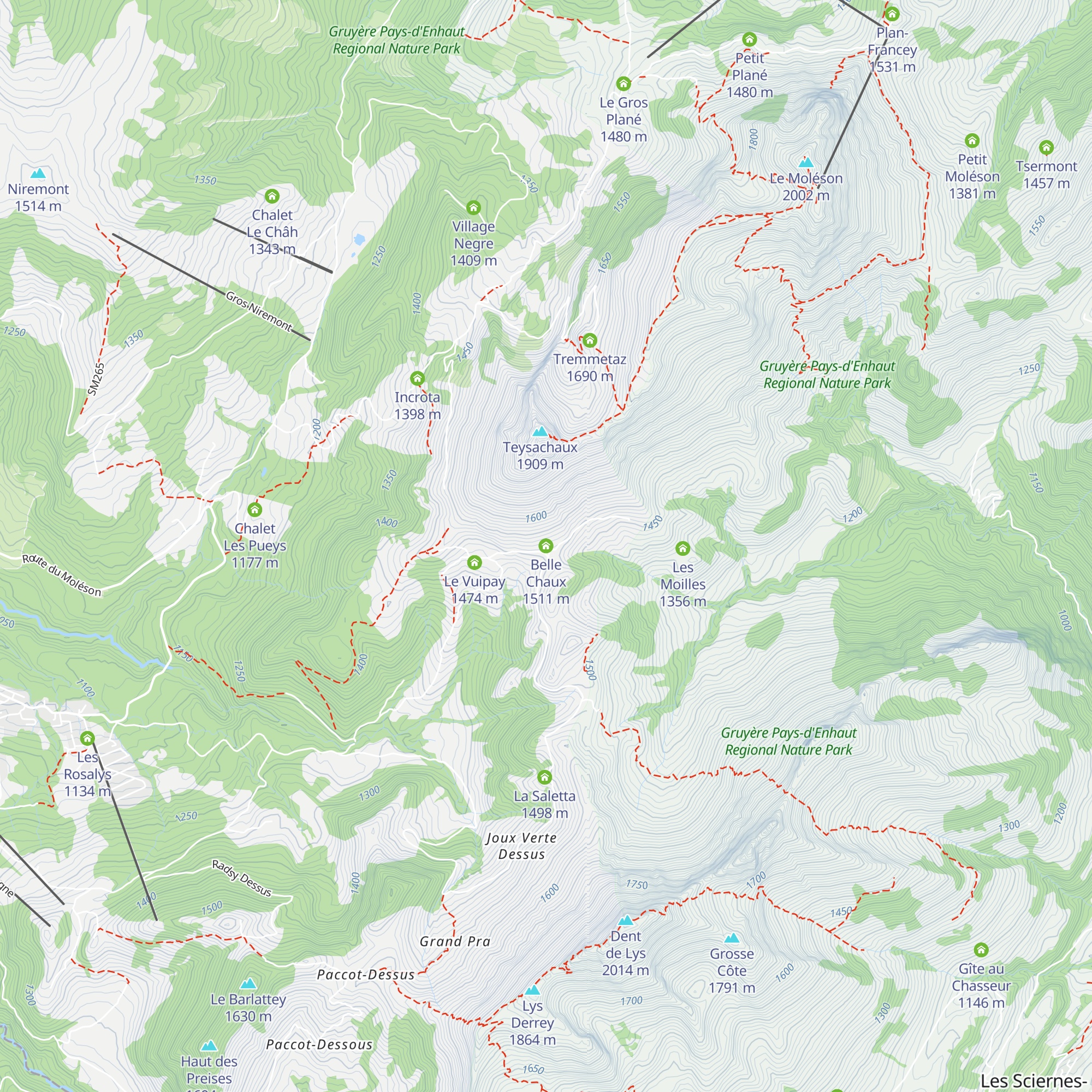 Belle Chaux map