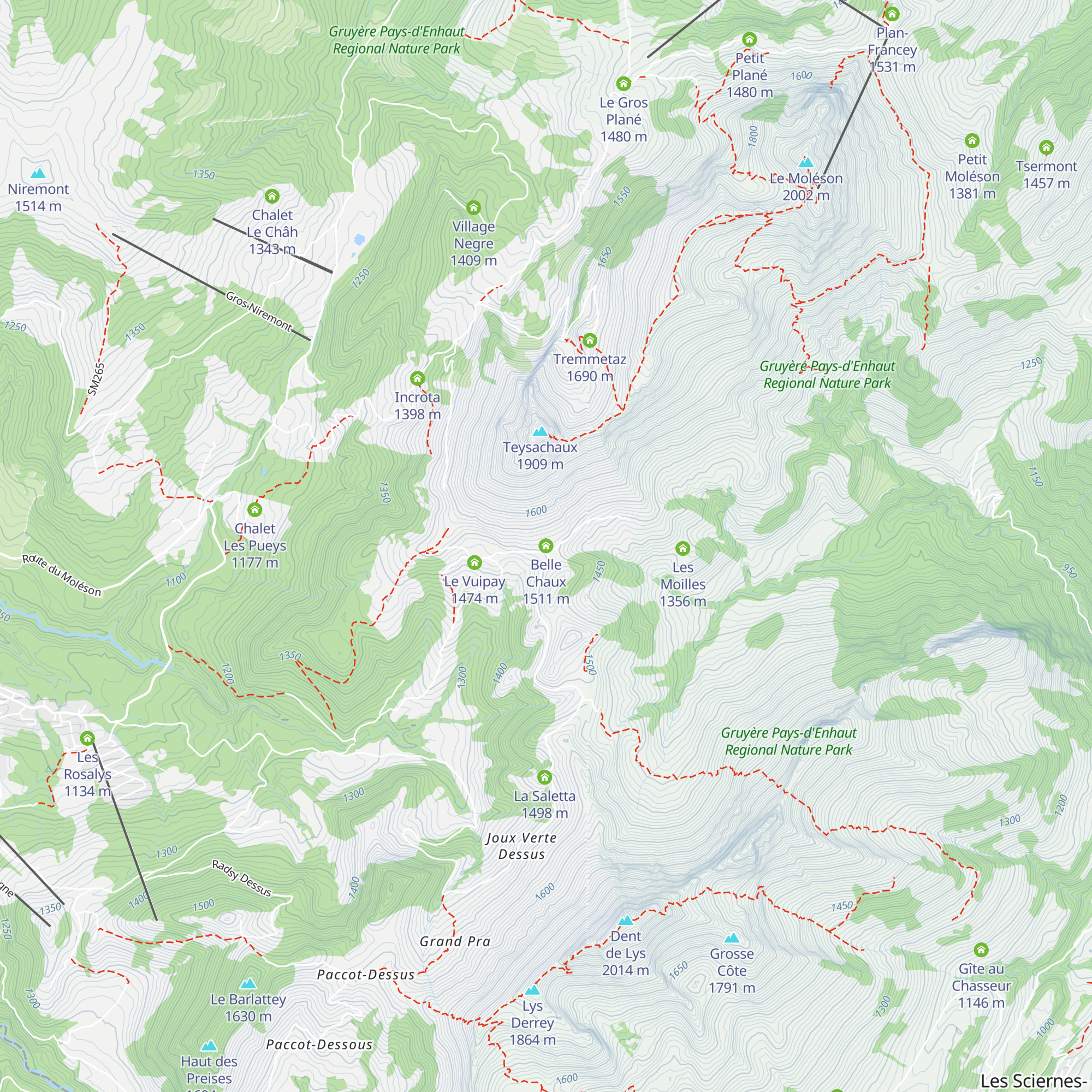 Belle Chaux map