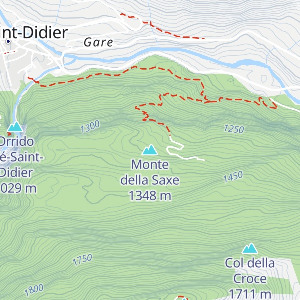 Map of Monte della Saxe