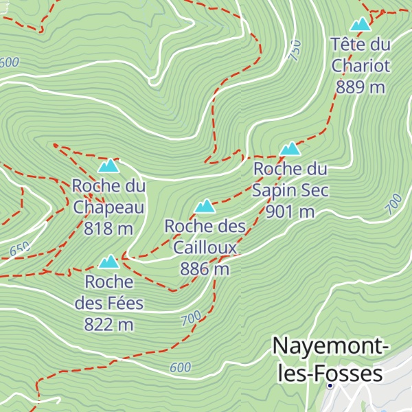 Map of Roche des Oiseaux
