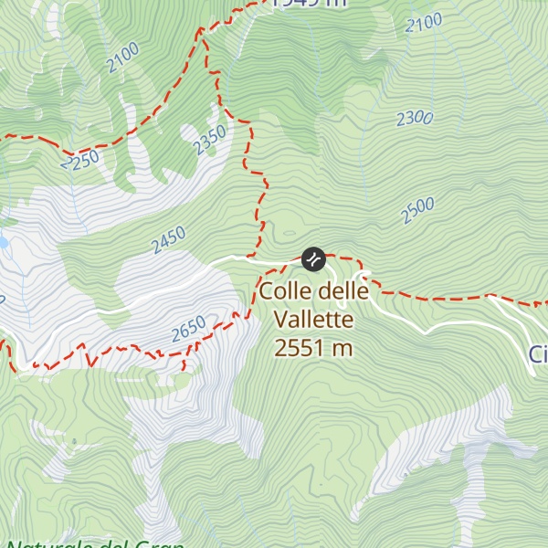 Map of Ricovero 2 del Colle delle Vallette