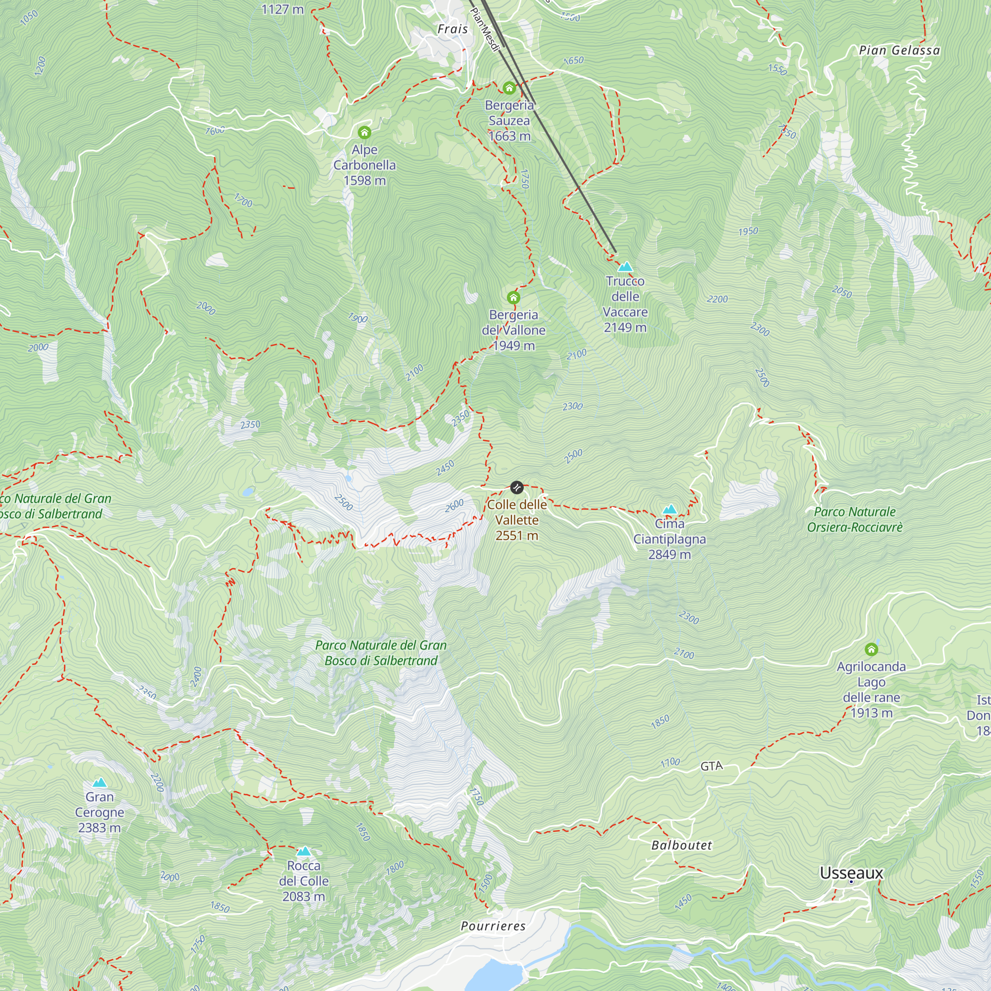 Ricovero 2 del Colle delle Vallette map