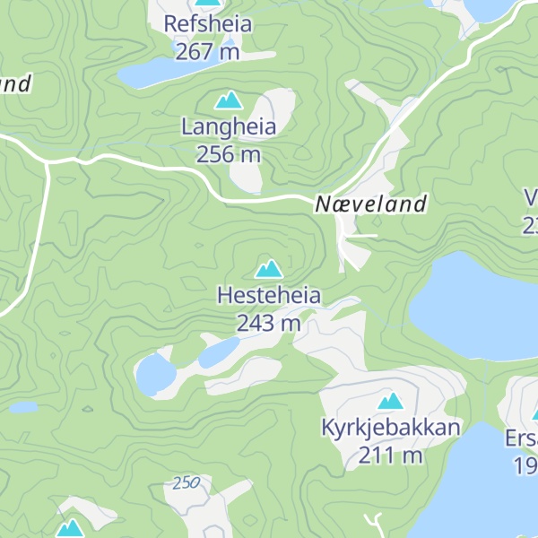Map of Hesteheia