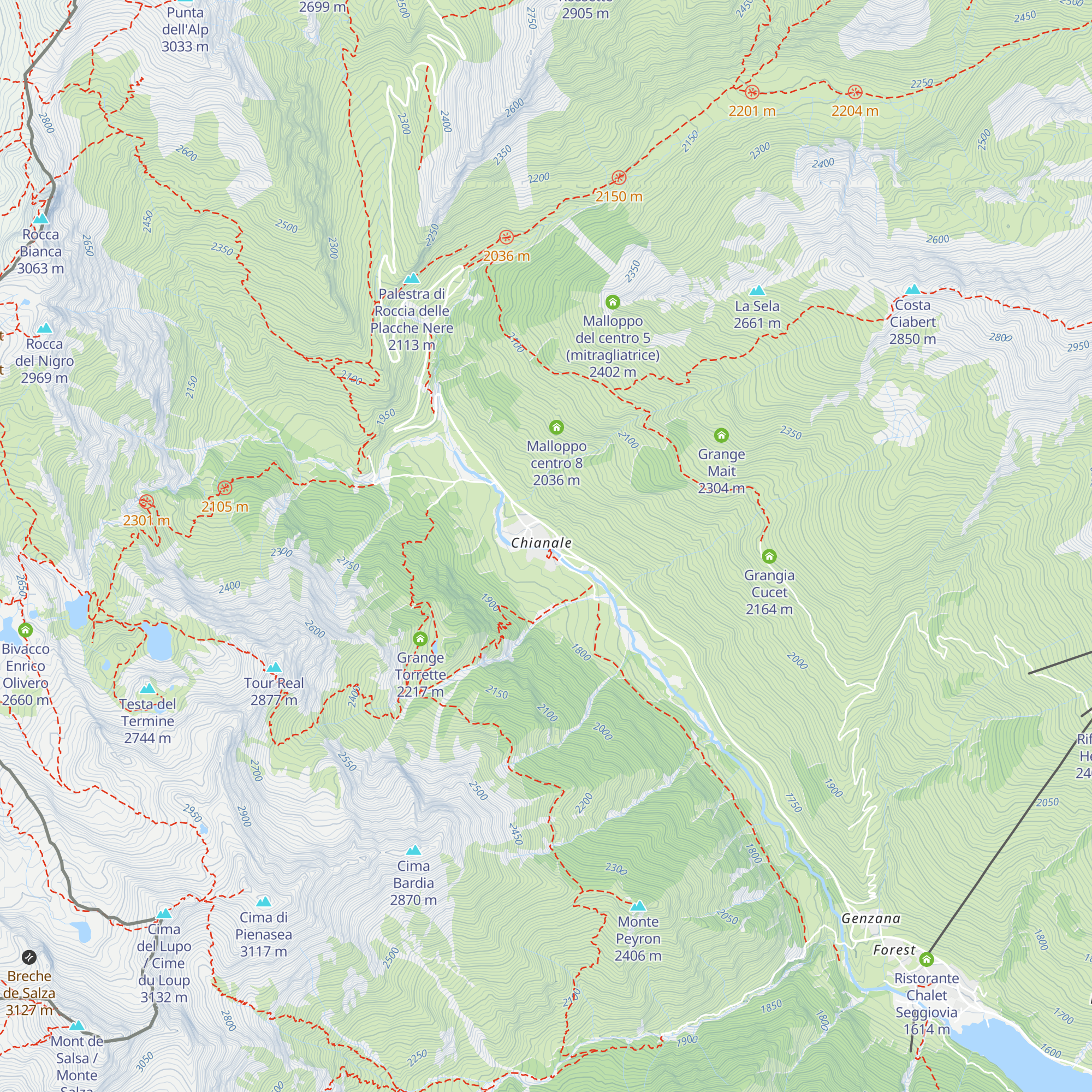 Posto Tappa GTA Laghi Blu map
