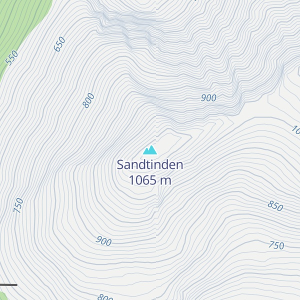 Map of Sandtinden