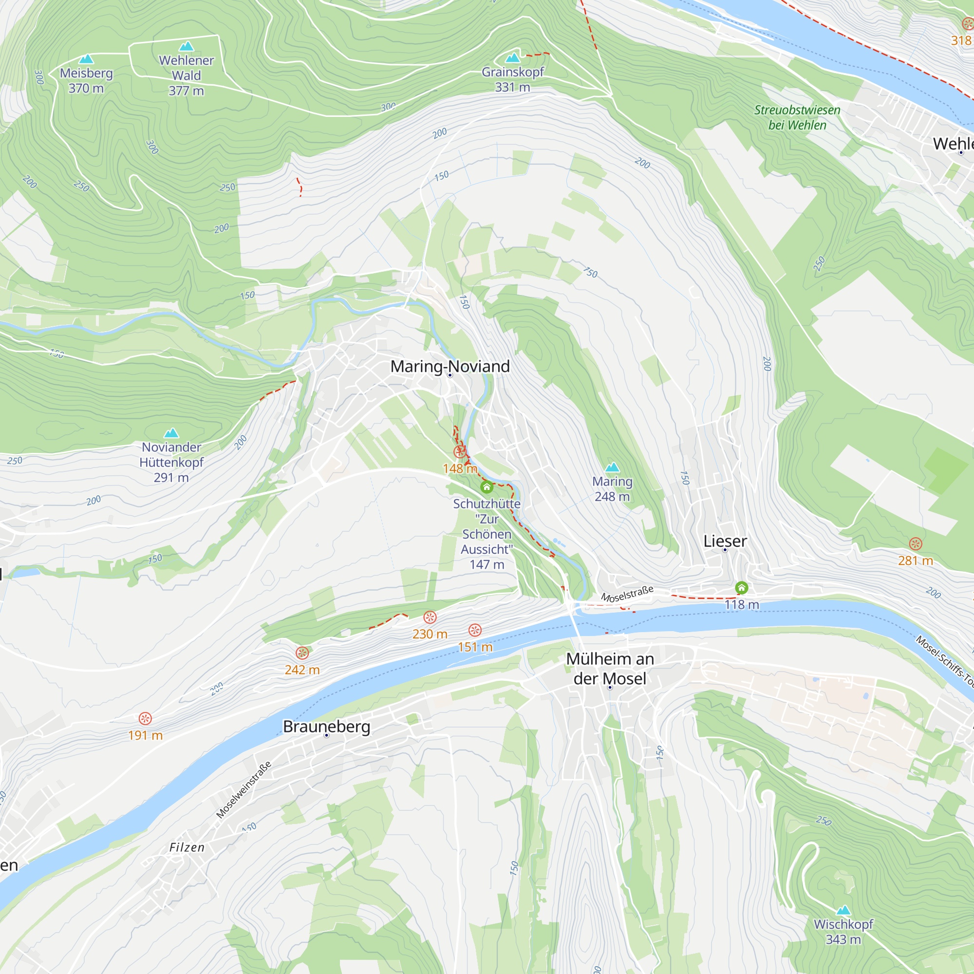 Schutzhütte "Zur Schönen Aussicht" map