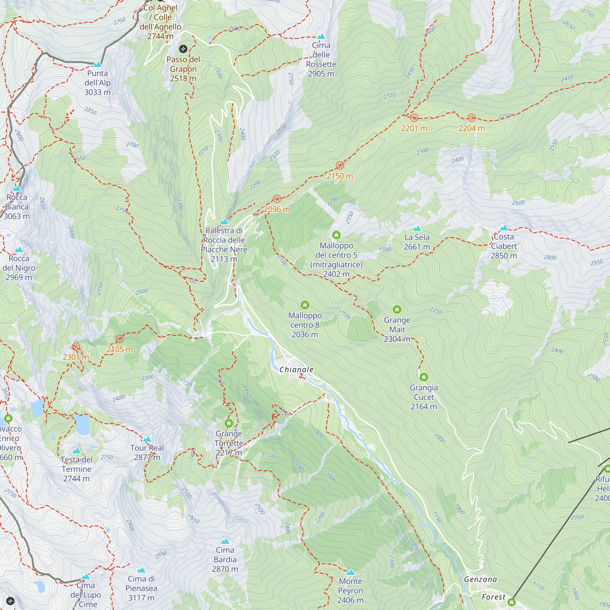 Malloppo centro 8 map