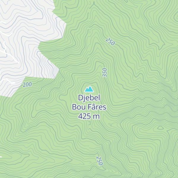 Map of Djebel Bou Fâres