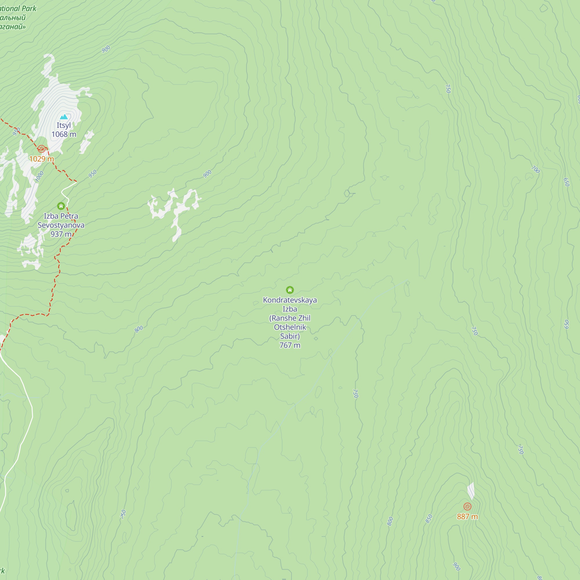 Kondratevskaya Izba (Ranshe Zhil Otshelnik Sabir) map